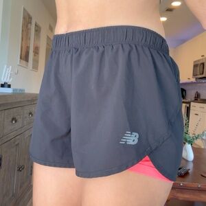 New Balance Pink & Black Gym Shorts